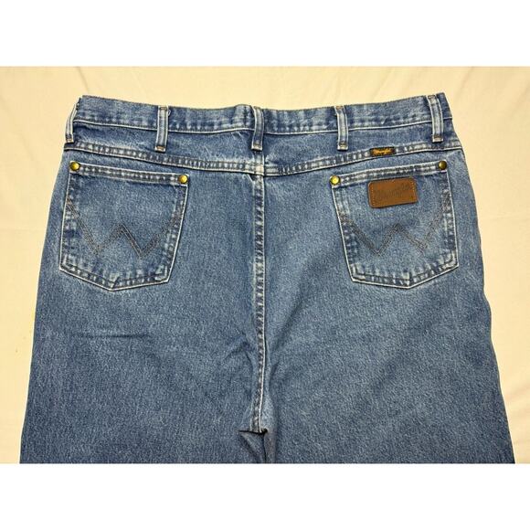 Wrangler Men's 36MWZ Slim Fit Straight Leg Blue Denim Jeans - Size 38x33.5 - Picture 3 of 7